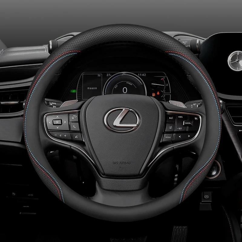 Leather Car Steering Wheel Cover for Lexus NX350 RX NX RX450h LX600 LBX ES NX250 ES350 RX350 RX350h 2021 2022 2023 2024 2025