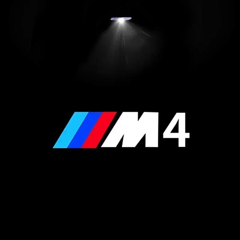 E60 E93 2025 For BMW M X3 X5 X6  2Pcs Car LED Door Logo Projector Warning Light Ghost Shadow Welcome Lamp For BMW 50th Anniversa