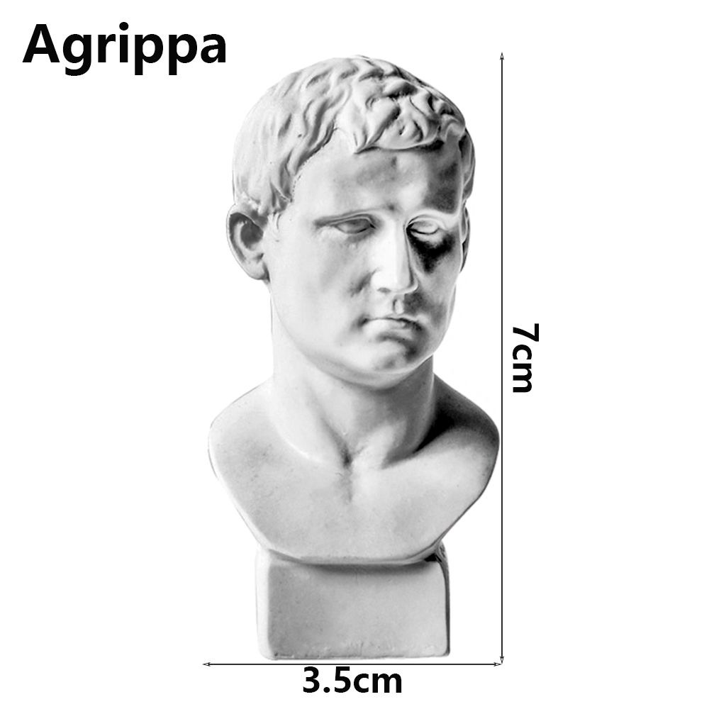 Desktop Ornament Greek Mythology Figurine Plaster Bust Statue Gypsum Portraits Famous Sculpture