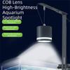 Clip-On LED Aquarium Light Tricolor Stepless Dimming Fish Tank Light  Saltwater Tank