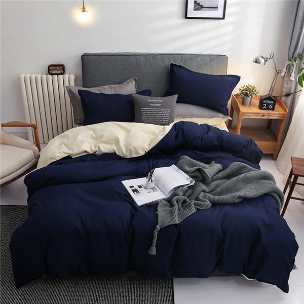 Bed Linens Bedding Sets Nordic Style Duvet Cover Set Quilt Cover and Pillowcase Double Sided Queen King Size