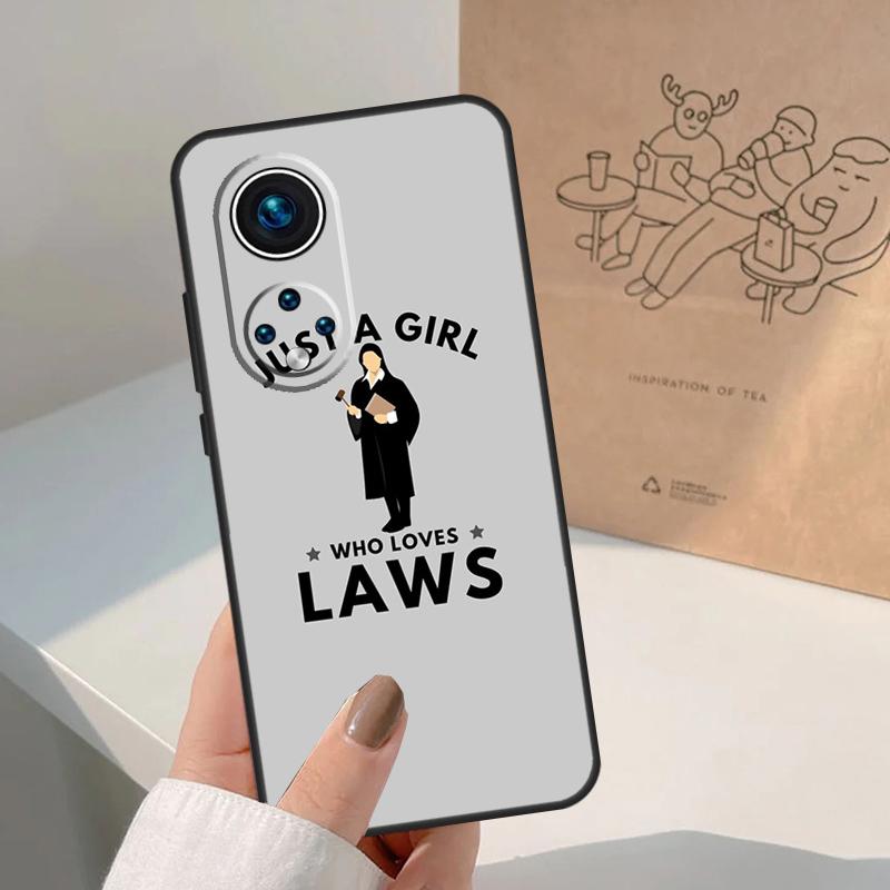 Студент-юрист Адвокат Судья Для Huawei Nova Y73 Y72 Y90 Y70 Y60 Y91 Y61 12s 12i 11i 8i 9 10 SE P40 Lite P60 P30 Pro Чехол