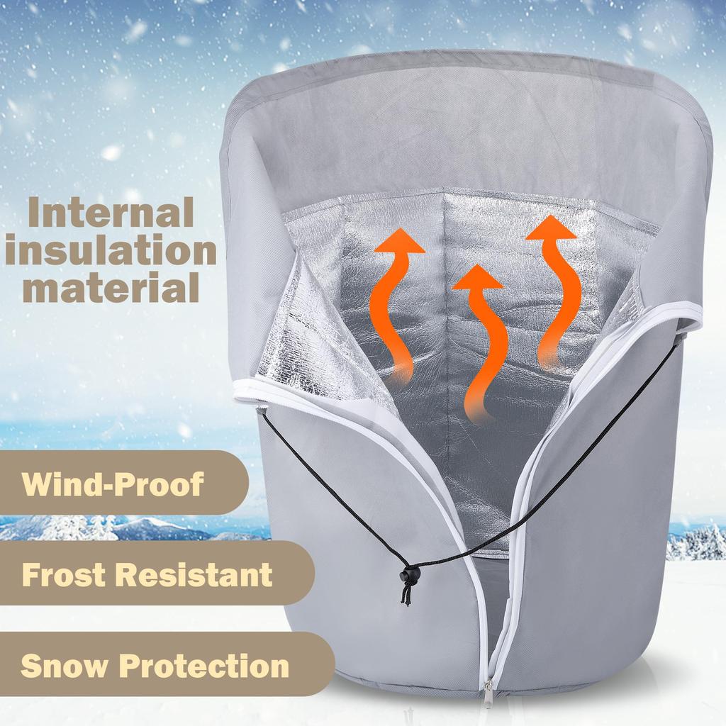 65 x 70cm Plant Frost Protection Cover Garden Tree Anti-Freeze Insulation Bag Oxford Fabric Eco-Friendly Pot Shield