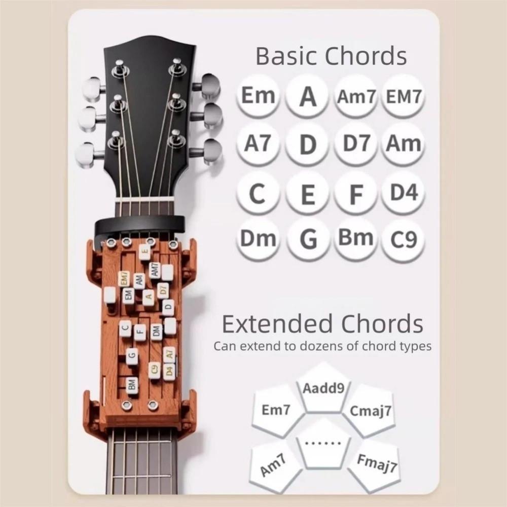 Portable Design Guitar Aid Chords Trainer Guitar Finger Practice Tool Guitar Learning