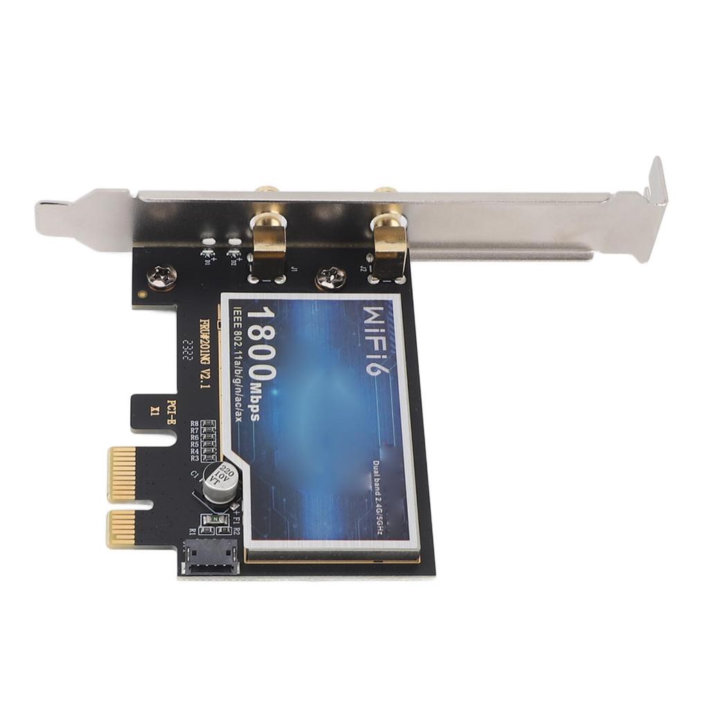 PCIE Wireless Network Card Desktop Dual Band Gigabit Network Card 1800Mbps PCIE Wireless Adapter for Desktop Computer