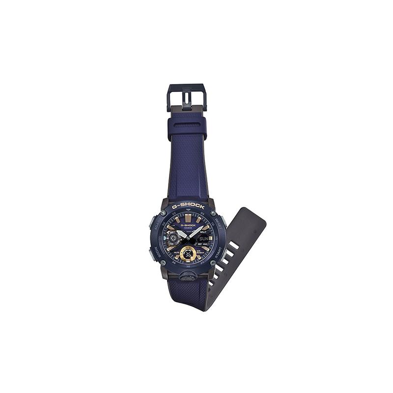 Casio Серия с двойным дисплеем LCD/стрелочным Сердце из стали ультратонкий сердечник из углеродного волокна многофункциональный кварцевый механизм полимерный ремешок Японский и GA-2000-2APR