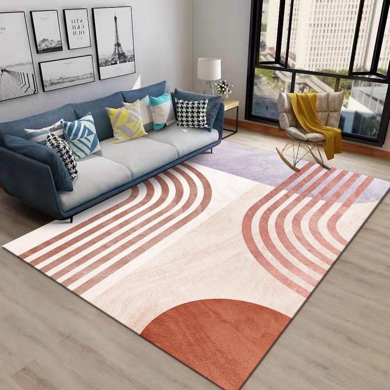 Nordic Light Luxury Modern Large Area Living Room Carpet for Sofa and Coffee Table