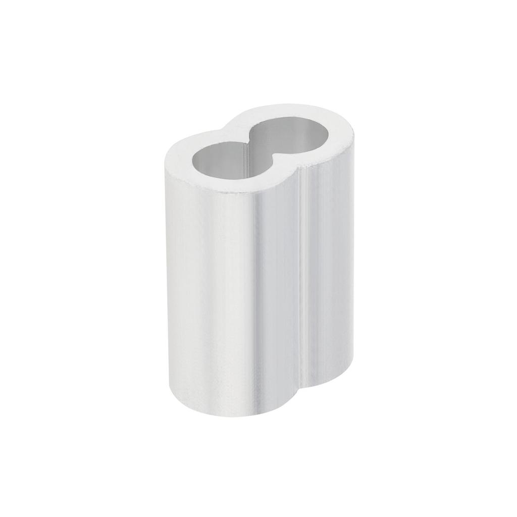 1-50Pcs Steel Wire Rope Crimp Sleeve M1 To M12 Cable 8-Shape Fixing Clip Aluminum Wire Ferrules Hardware Accessories