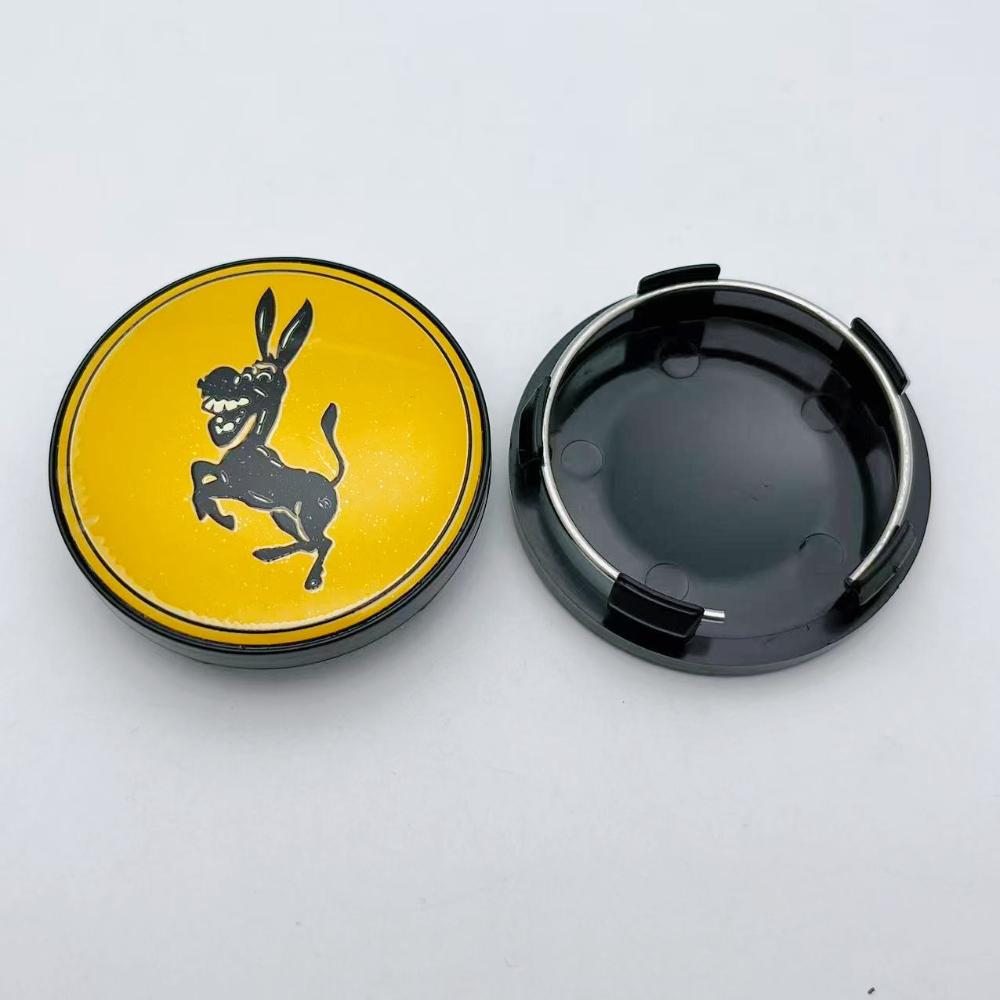 4pcs Donkey Logo Emblem Badge Car Wheel Center Caps 58mm 54mm Rim Hub Center Dust Cover Wheel Hubcaps Car Styling Accessories