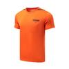 Li Ning Training Series Solid Color Quick-Dry Breathable Running Training Fitness Short Sleeve T-Shirt Men Tops Persimmon-Orange ATSR241-4
