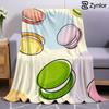 Color Macaron Cartoon Ultra Soft Sherpa Fleece Blanket Fluffy Warm Halloween Cozy Throw for Sofa Couch Bedroom Gift All season