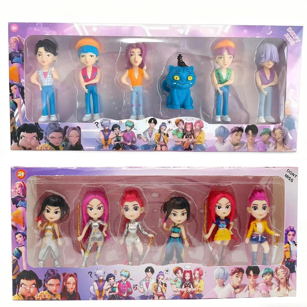 Anime KPop Demon Doll Vinyl Toy Rumi Mira Zoi Character Vinyl Mask Figurine Birthday Gift Fan Club Gifts