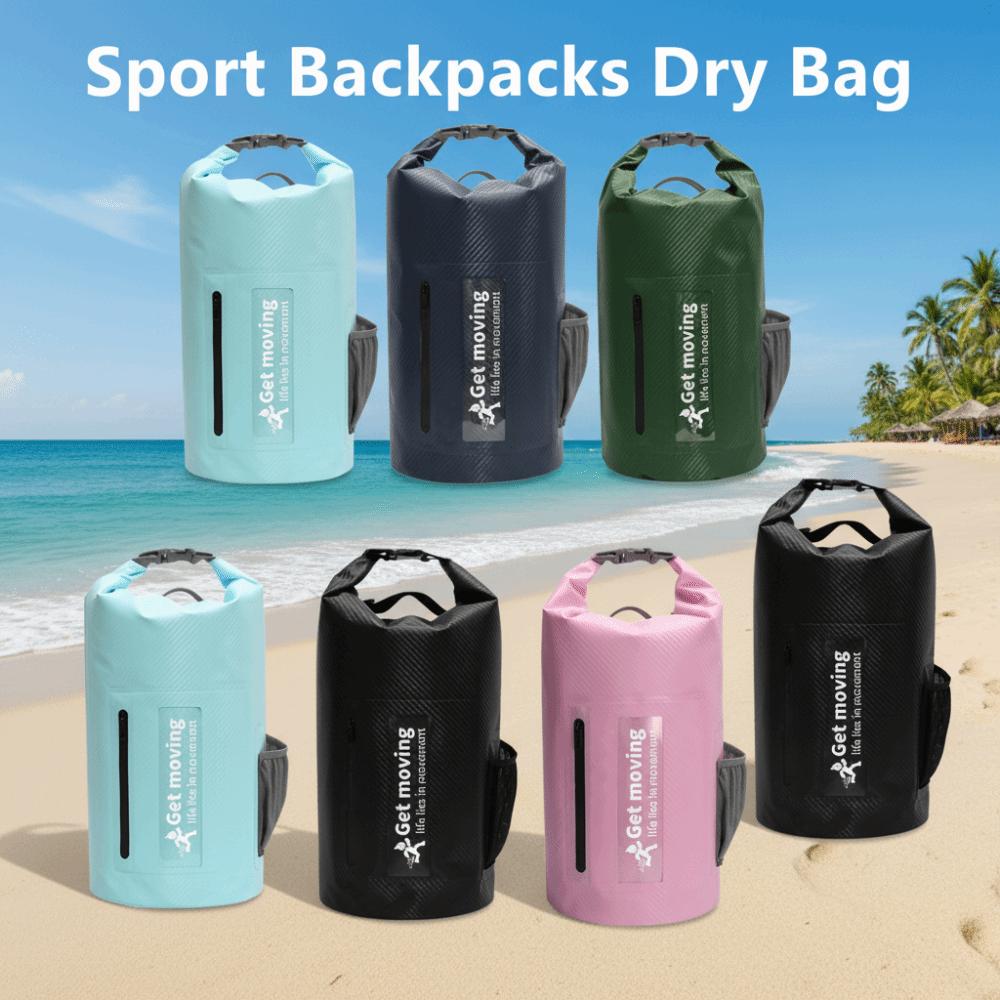 with Shoulder Straps Swimming Bucket Bag Large-Capacity Beach Backpack  Water-Splashing Festival