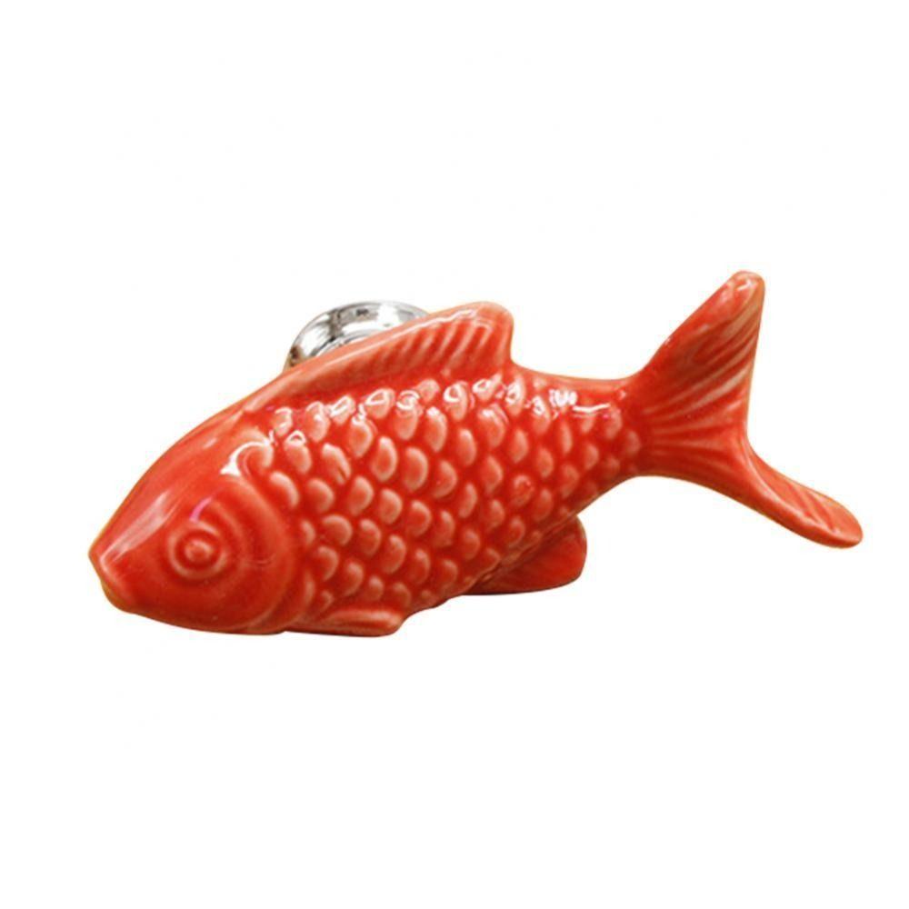 Fish Shape Drawer Knob Single Hole Door Handles Stylish Cupboard Knob  Kitchen