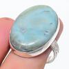 Larimar Gemstone 925 Sterling Silver Jewelry Ring Size 9
