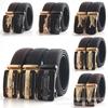 Delingxing Crocodile Pattern Men's Leather Belt Business Comfort Click Belt High-End Two-Layer Cowhide Pants Belt