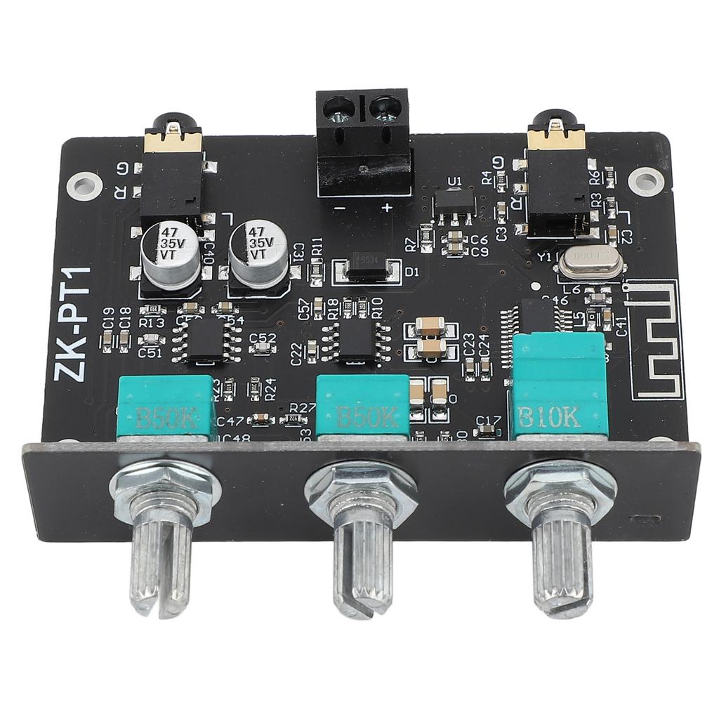 ZK PT1 Wireless BT 5.0 Decoder Board 2 Channel Stereo AUX Output BT Receiver Amplifier Board with