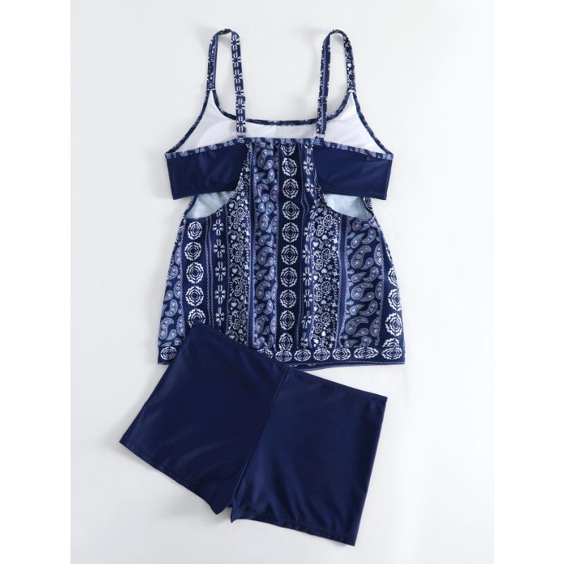 Women's Swimwear Tankini 2 Piece Swimsuit Swimwear Women Bodysuit Female Bathing Suit Monokini Plus Size XS-6XL