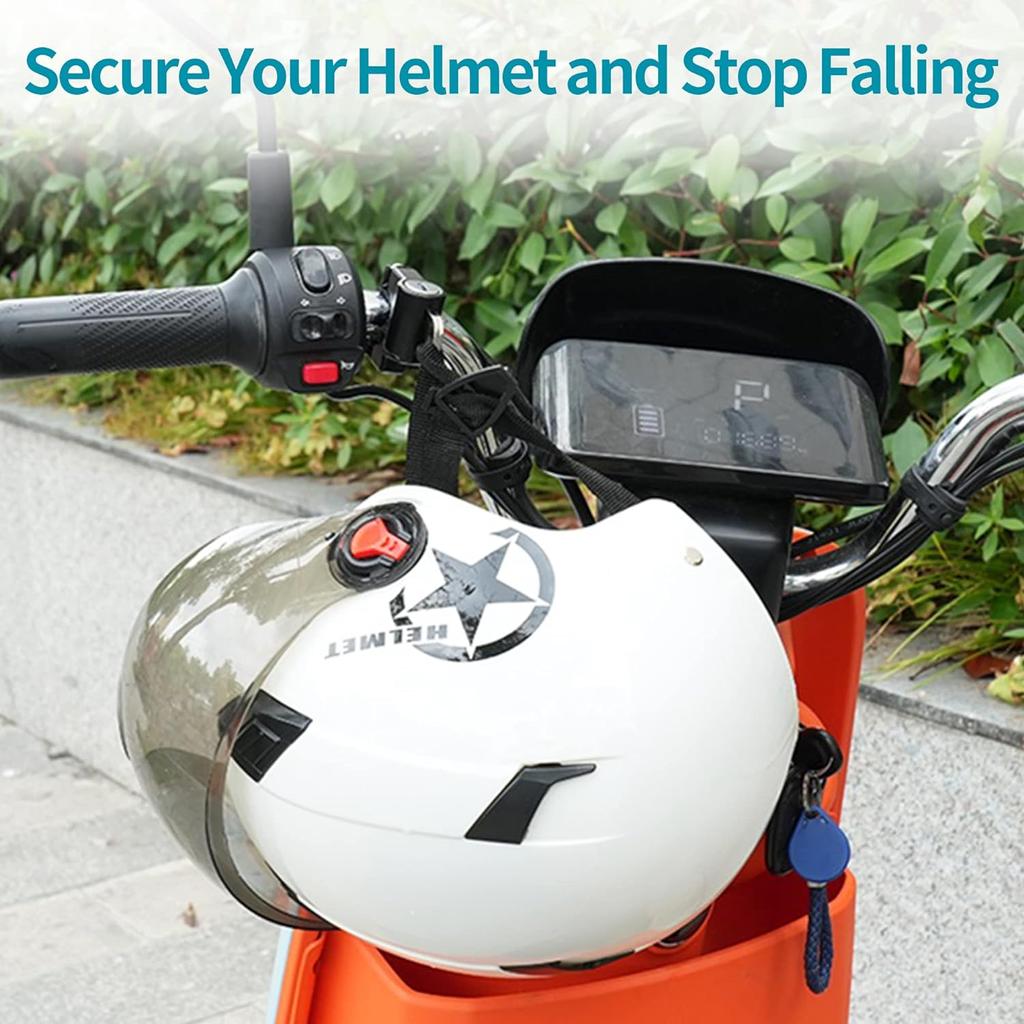 Набор из 2 шт.: замок дроссельной заслонки для мотоцикла и; Замок для мотоциклетного шлема, AUCARAUTO Мотоцикл и шлем, противоугонная защита, замок из твердого сплава, подходит