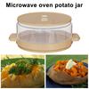 Microwave Potato Steamer for Cooks Tender Fluffy Potatoes BPA-Free Bacon Potato Cans Evenly Cooked Potato Pot Versatile Baking Potatoes Cooker