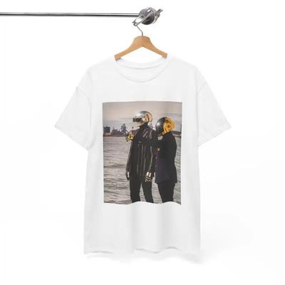 Daft Punk T Shirt Retro Band EDM Techno Tour Merch Heavy Cotton