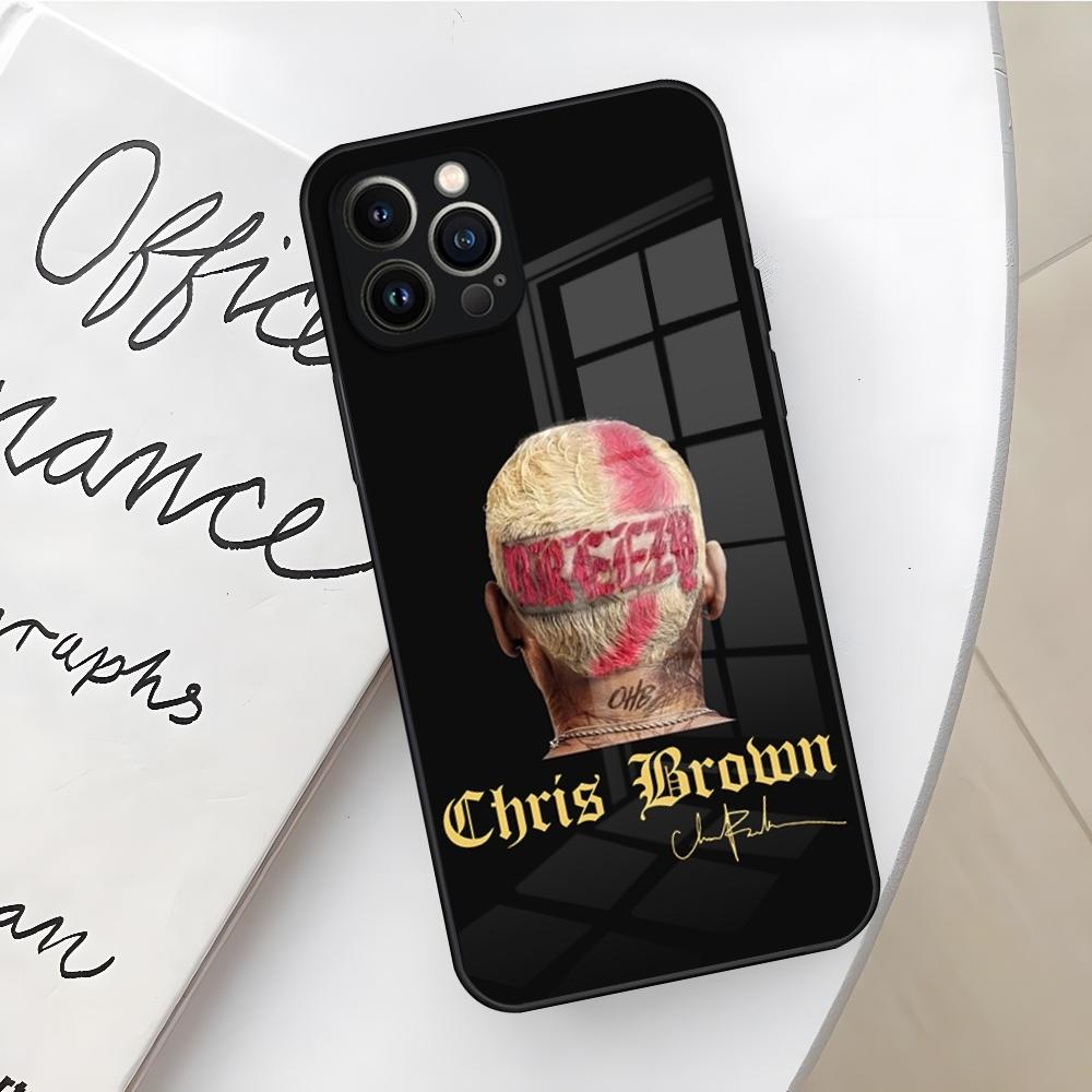 Чехол для телефона Chris Brown 11 11 Певец для Iphone 17 16 Air 15 14 12 11 13 Pro Max Mini X Xr Xs Se Puls стеклянный Чехол