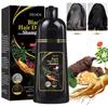 3 In 1 Natural Herbal Hair Dye Shampoo Hair Color Shampoo for Gary Hair Dark Brown Black for Women & Men Grey Coverage 100ml
