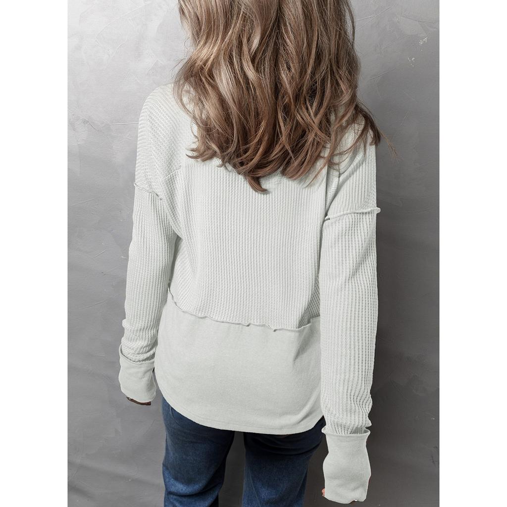 GMXIA Осенне-зимняя женская повседневная рубашка однотонная с длинным рукавом сращивание однотонная свободная толстовка с капюшоном для женщин