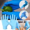 Disposable Rubber Gloves PVC Composite Thickened Blue Nitrile Hygienic Acid- Resistant Food Emulsion