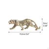 Leopard Statues Panther Figurine Brass Statuette Birthday Gift Collectible Animal Sculpture for Home