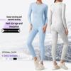 Women's Quick-Dry Knitted Compression Base Layer Set for Cycling