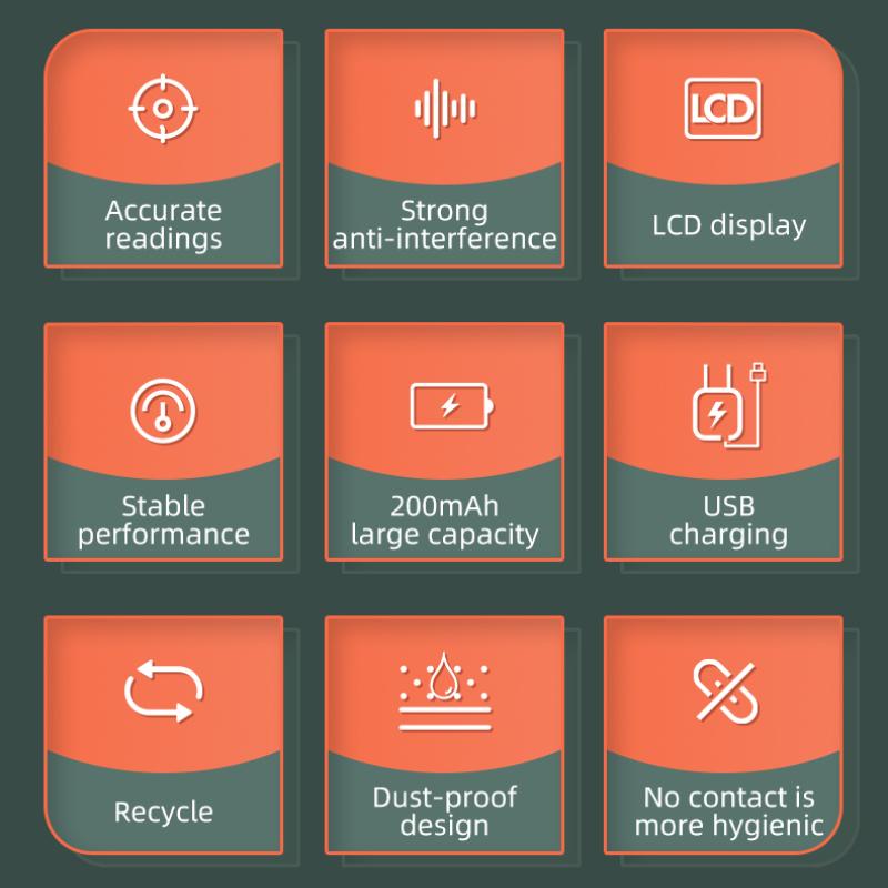 2024 New Digital Alcohol Breath Tester Mini Breathalyzer Handheld Analyzer Portable Measurement and Testing Instrument for Household Alcohol Testing