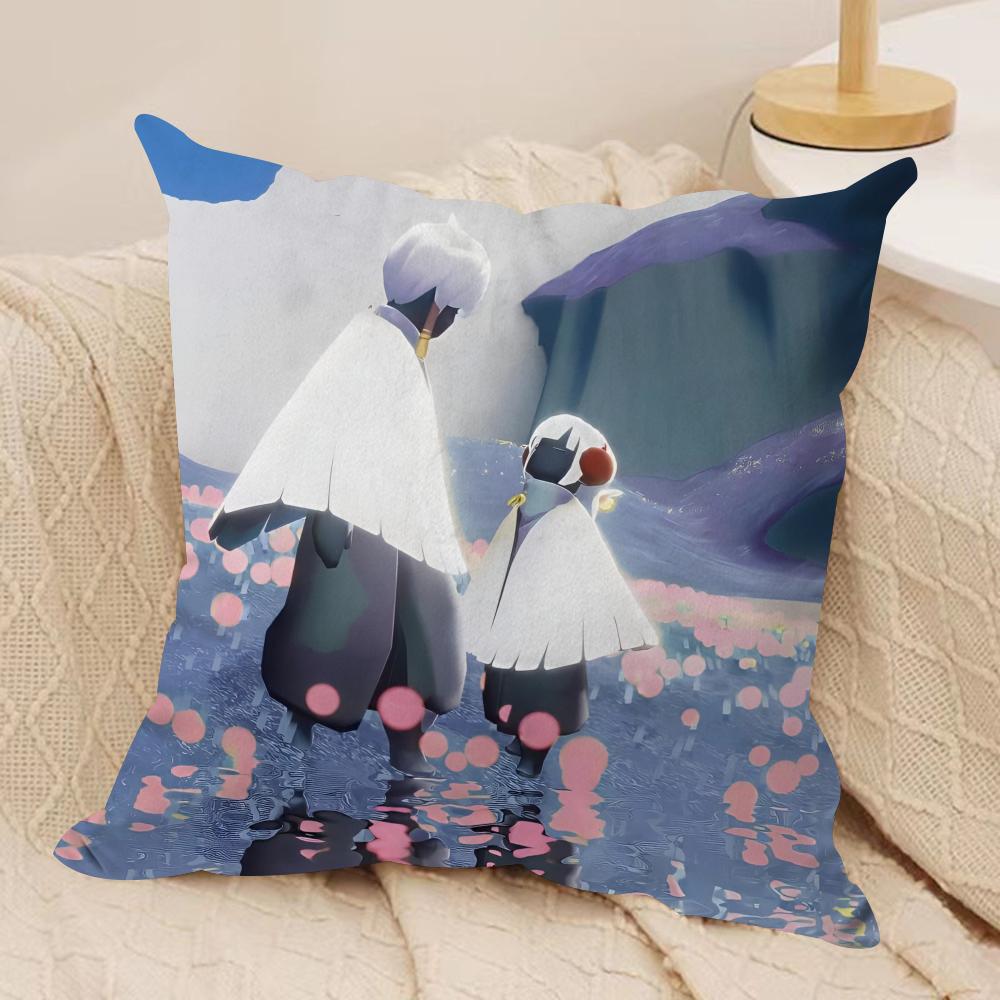 Games Sky ChilDRen of the Light Cushion Cover Pillowcase Ultra Soft Skin Friendly Fabric Cloud Like Comfort Concealed Zipper