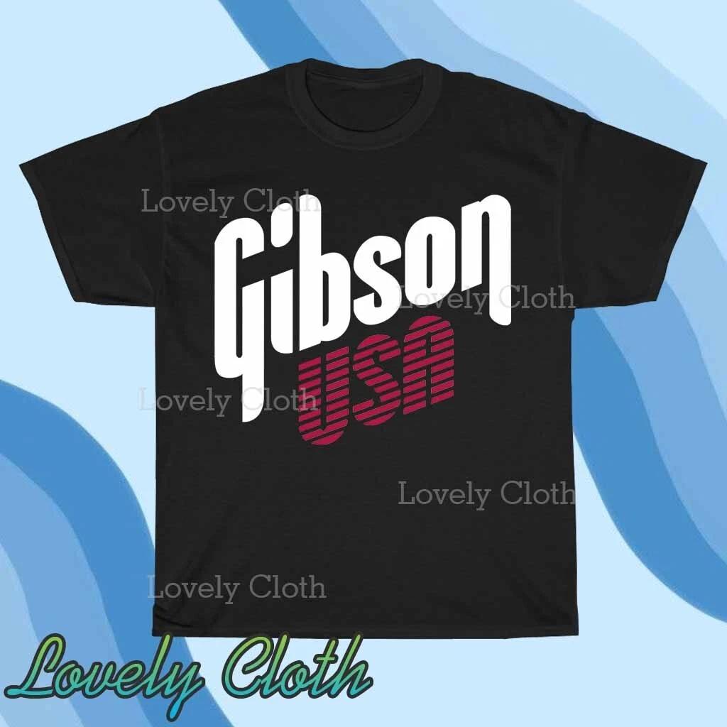 Gibson USA men's Logo TEE T-Shirt Funny American Size S to 5XL T-Shirt