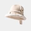 WTEMPO Solid Color Women's Winter Hairy Fisherman Hats Plush Bucket Hats Autumn Winter Plus Cashmere Warm Skiing Hats