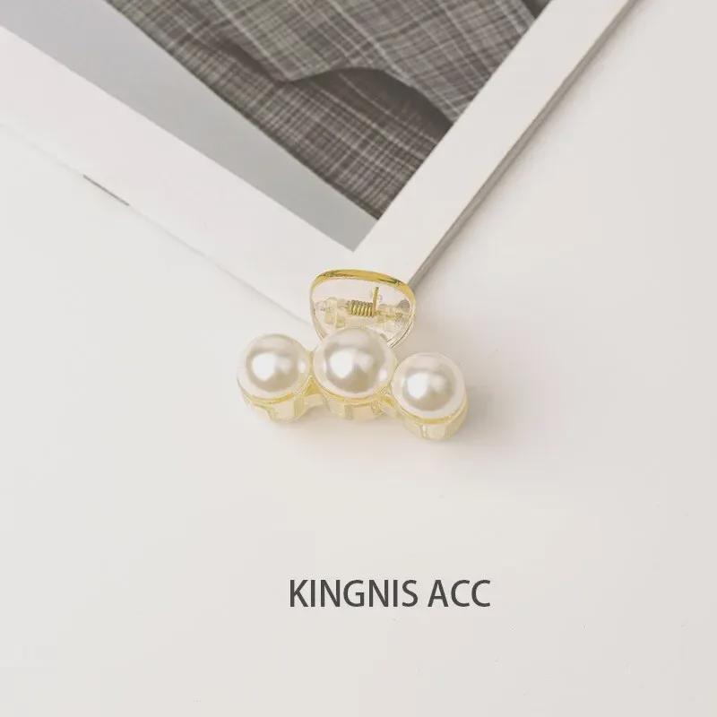 Набор из жемчужных клипс в корейском стиле: Шикарные большие и маленькие шпильки для затылка