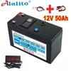 New Usb Power Display 12v 50ah 18650 Lithium Battery Pack Is Suitable For Solar Energy And Electric Vehicle Battery +12 .6v Charge