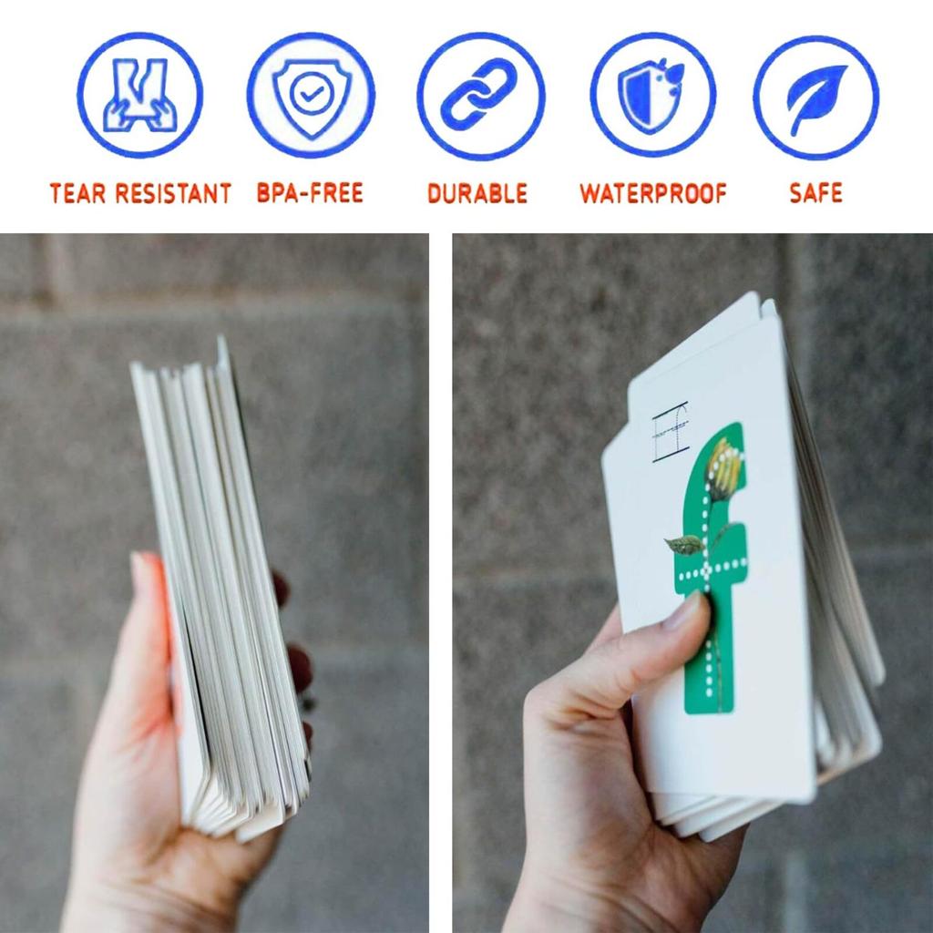 Early Learning Flash Cards Letter Montessori Alphabet Cards Toddler Learning Activities