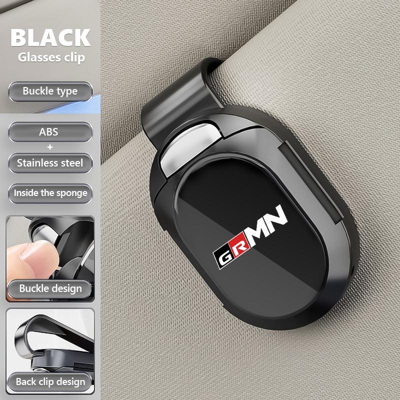 VCA2 Car-Mounted Eyeglass Holder Multi-Functional Sunshade Board Storage For Toyota Gazoo Racing TRD Corolla Yaris Chr Auris Rav4