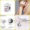 925 Silver Globe Airplane Charm Beads For DIY Bracelet Making Ladies Jewelry 3mm Design
