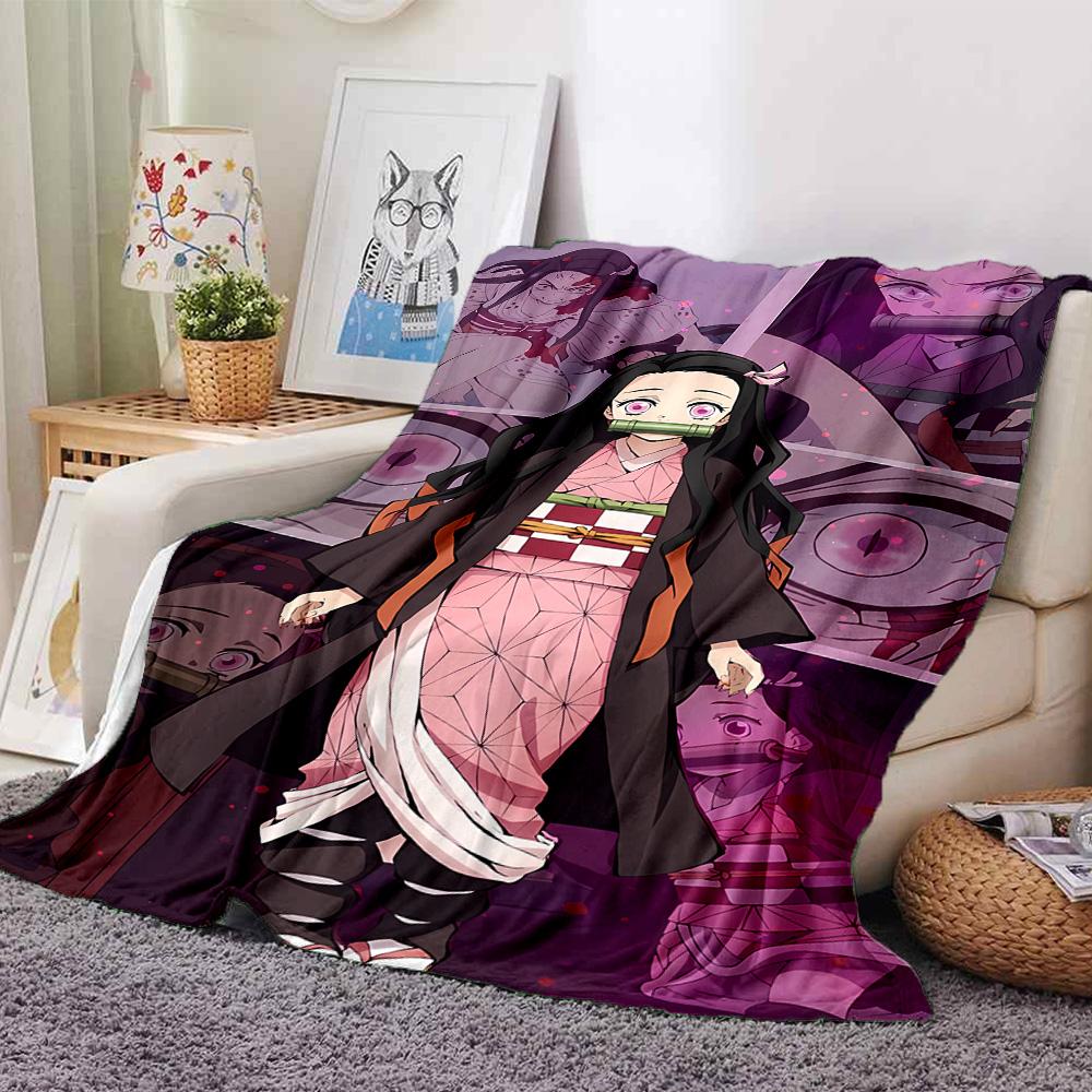 1pc Blanket - Kamado Nezuko Print Design,Lightweight Blanket for Sofa,Bed- Soft &Warm,Gift for All Seasons