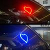 Автомобильные светодиодные огни для окон, Освещение для декора салона, Светящееся сердце, Атмосферные огни, Модификация автомобиля, Неоновое украшение для автомобиля