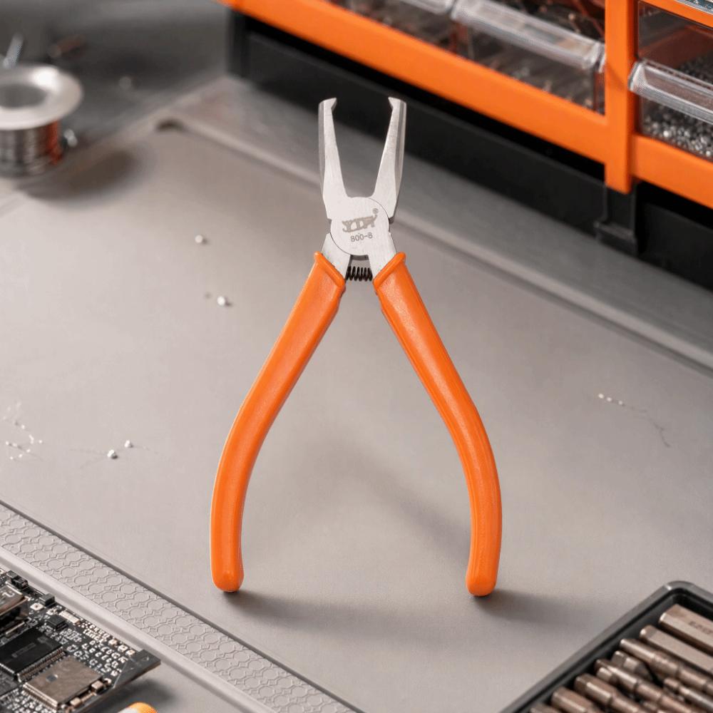 90 Degree Bent Jaw End Cutting Pliers 8mm Cutting Capacity Bent Nose Pliers Electronics Repair