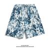 Ice Silk Cool Hawaiian Beach Shorts Men'S Summer Thin Design Japanese Retro American Trendy Brand Casual Five Quarter Pants