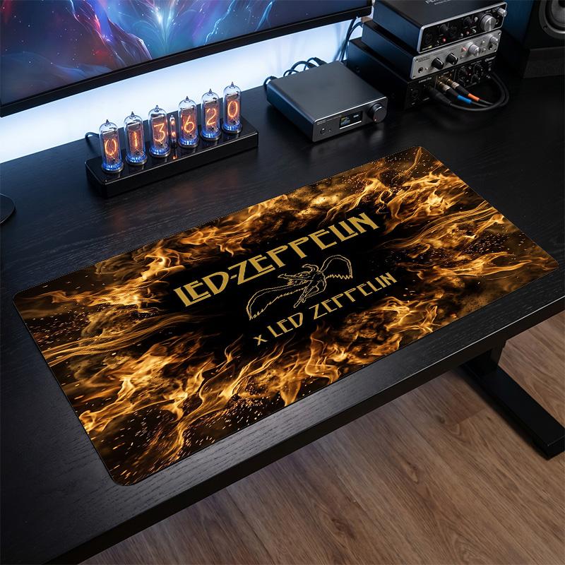 Led Zeppelin Print Large Mouse Pad Smooth Surface Anti?Slip Desk Mat For Gaming Office Laptop Decoration