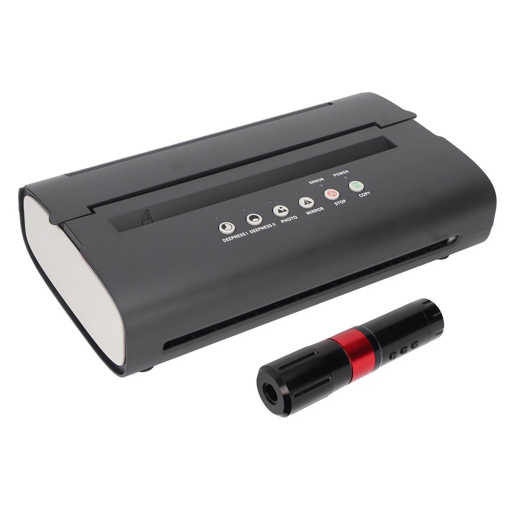 Термомашинка для переноса татуировок, комплект из беспроводной ручки для татуировок с ручкой, бумага для переноса бандажей