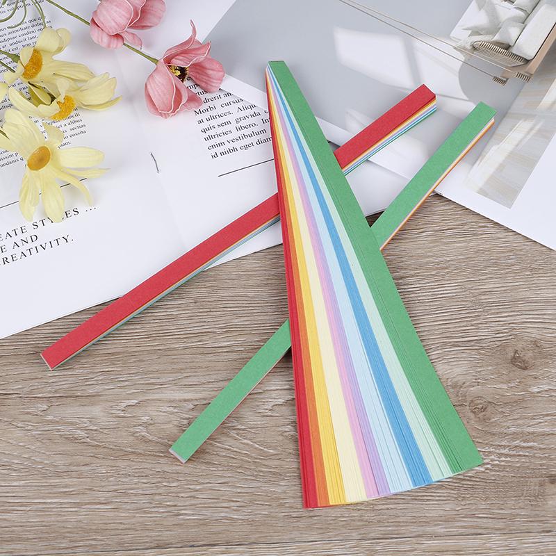 80Pcs Strips Paper Home Origami Quilling Wedding Decoration Handcraft Lucky Star