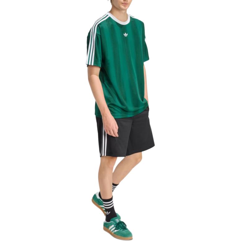 adidas Мужская футболка Originals Adicolor с полосками и логотипом, круглый вырез, свободный крой, короткий рукав, топ KD5834