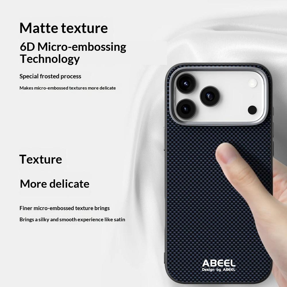 Чехол для телефона с рисунком под карбон для iPhone 17 Pro Max Air 16e для iPhone 16 15 Plus 14 13 Магнитная беспроводная зарядка Жесткий чехол