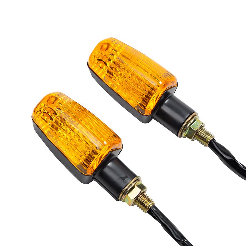 1 пара универсальных указателей поворота для мотоцикла, светодиодные индикаторы, мигалка, янтарный поворотник, сигнальная лампа